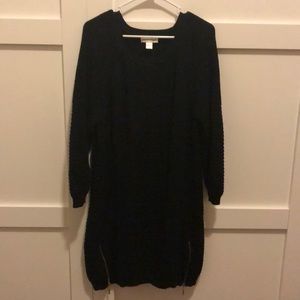 Black sweater dress
